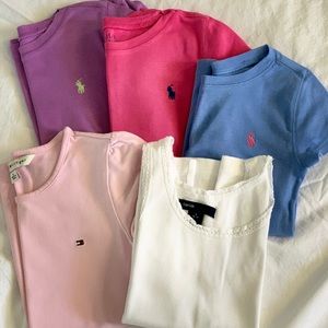 Bundle: 5 Brand Name Girl s6 Shirts - Barely Worn